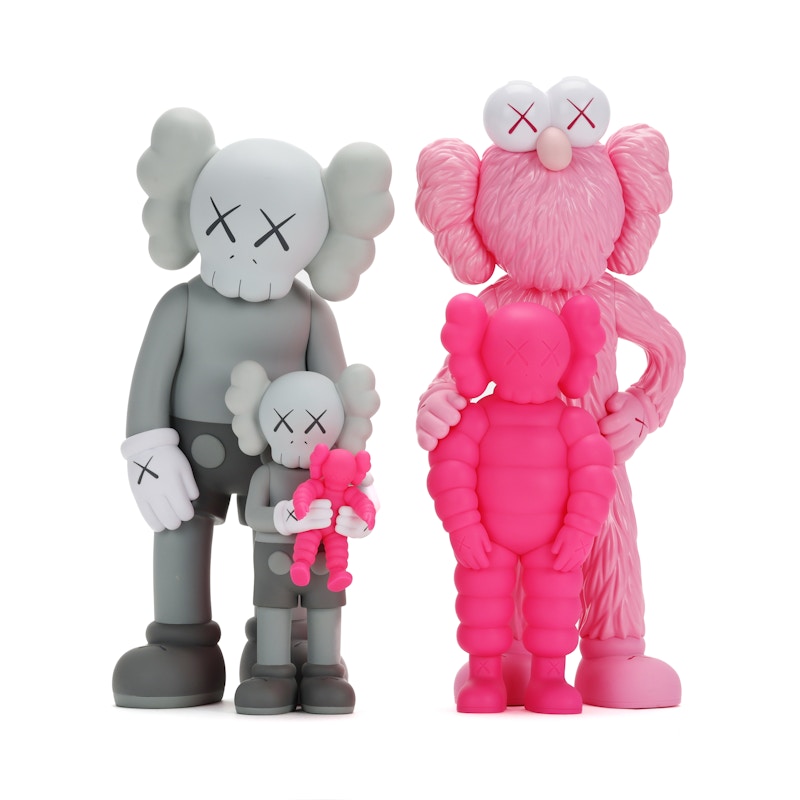 KAWS Family Vinyl Figure Set Grey/Pink - US