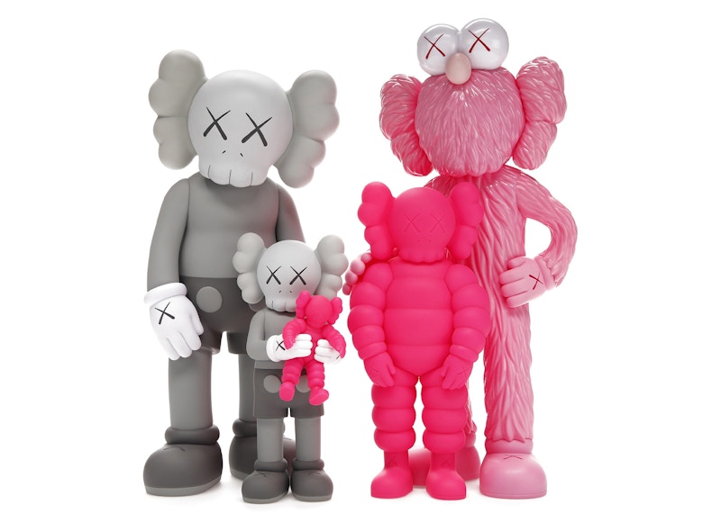 KAWS Family Vinyl Figures Grey/Pink - US