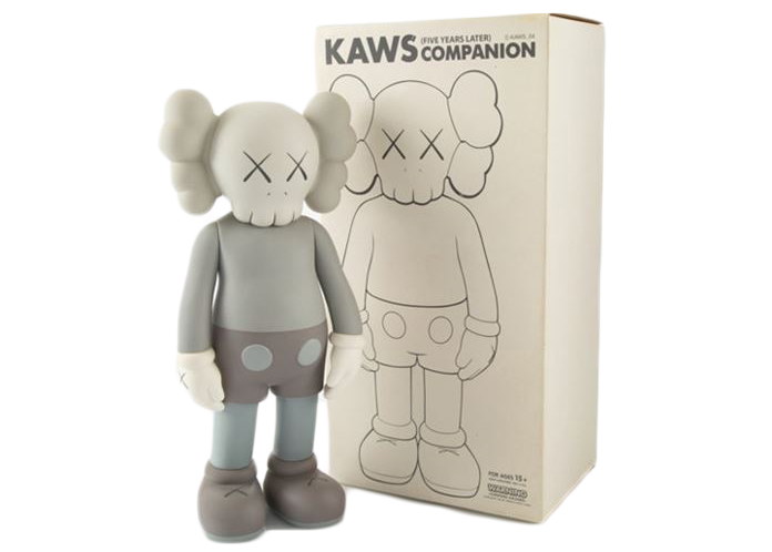 KAWS Five Years Later Companion Figure Grey