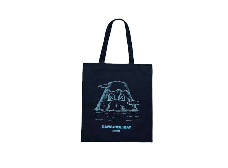 Pre-owned Kaws Holiday Japan Tote Bag In Navy Blue