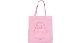 KAWS HOLIDAY JAPAN Tote Bag Pink