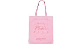 KAWS HOLIDAY JAPAN Tote Bag Pink