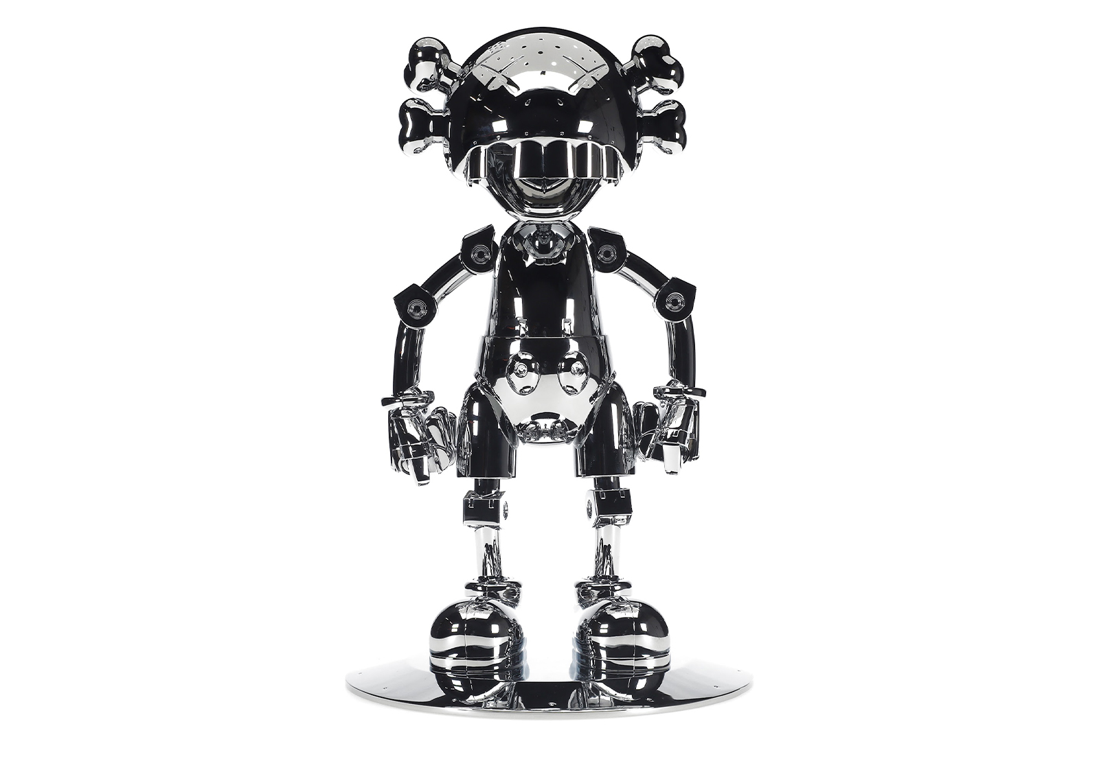 KAWS Hajime Sorayama No Future Companion Figure Silver Chrome - US