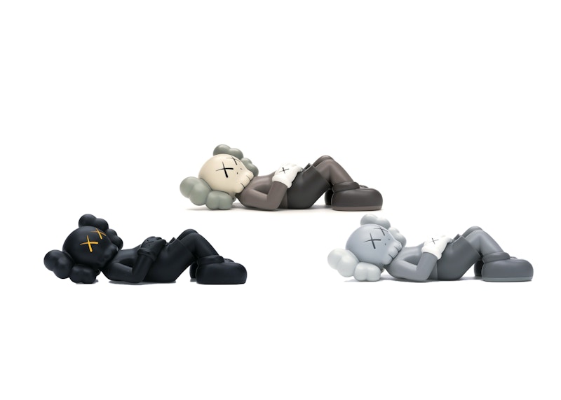 KAWS Holiday Japan Vinyl Figure Black/Brown/Grey Set