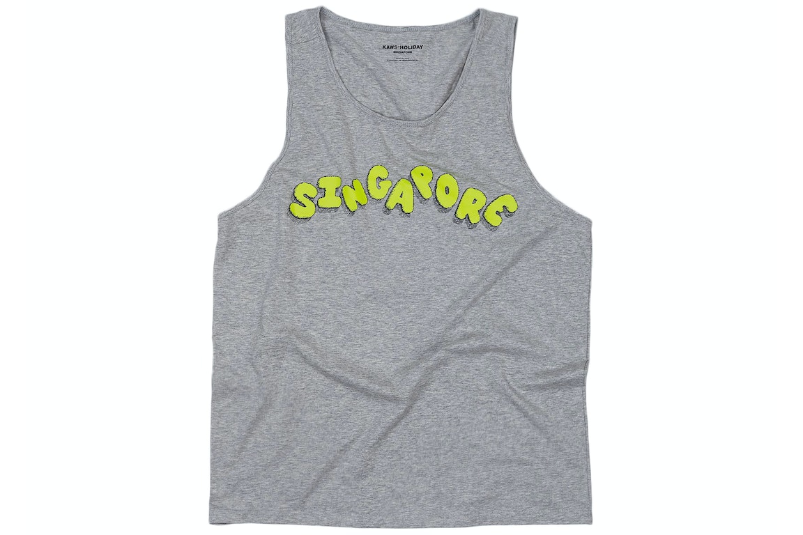 Pre-owned Kaws Holiday: Singapore Tank Top Grey