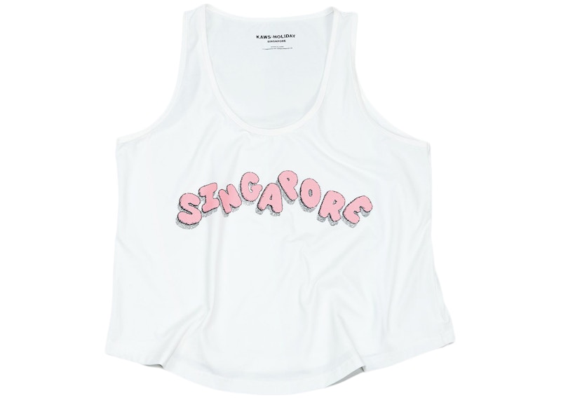 Pre-owned Kaws Holiday: Singapore Women's Tank Top In White