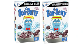 KAWS Monsters Boo Berry Cereal Family Size 2x Lot (Not Fit For Human Consumption)