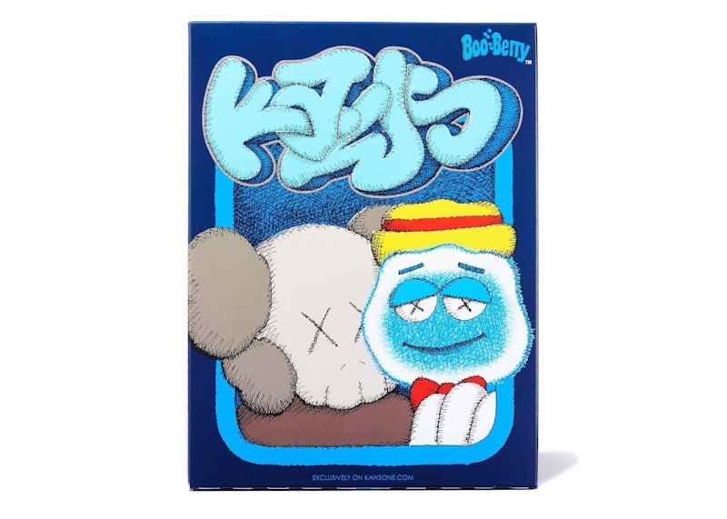 KAWS Monsters Boo Berry Cereal Limited Edition in Acrylic Case (Not Fit