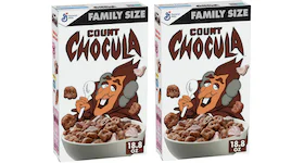 KAWS Monsters Count Chocula Cereal Family Size 2x Lot (Not Fit For Human Consumption)