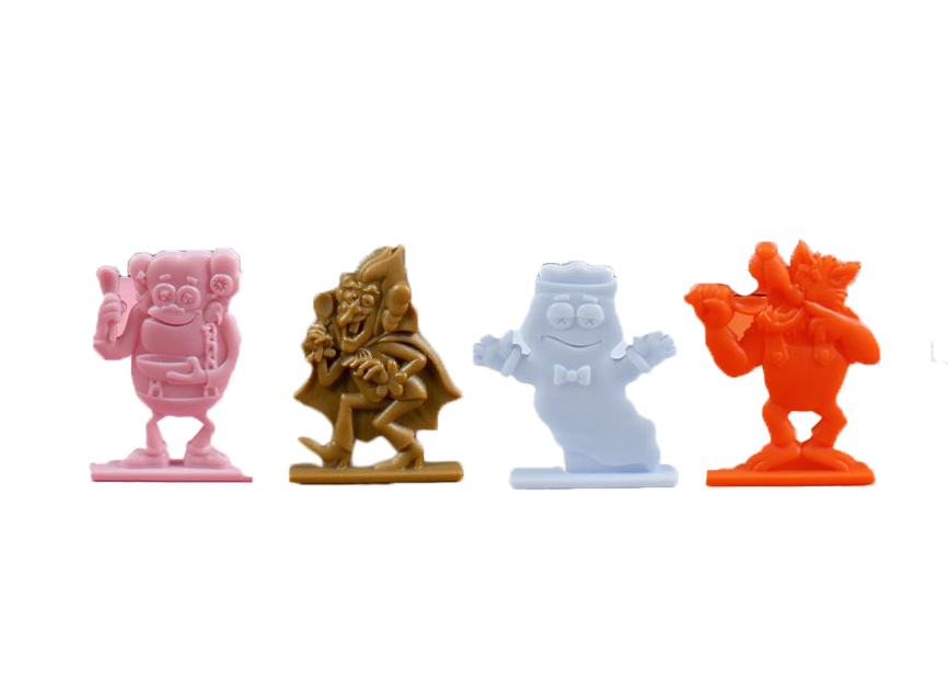 KAWS Monsters Franken Berry Count Chocula Boo Berry Frute Brute Vinyl  Figure Toys (Set of 4)
