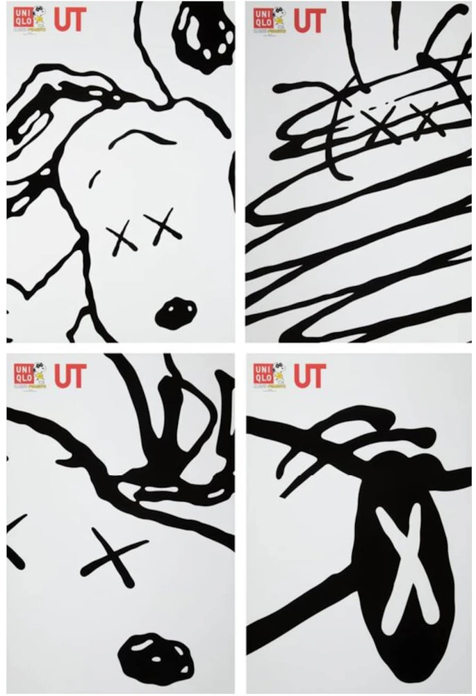 KAWS x Peanuts x Uniqlo Poster Set of 4 - US