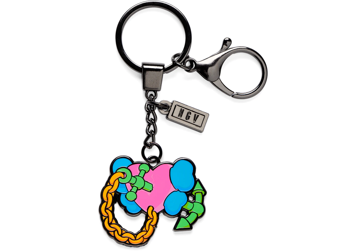 KAWS Permanent Love Keychain Multicolor - US