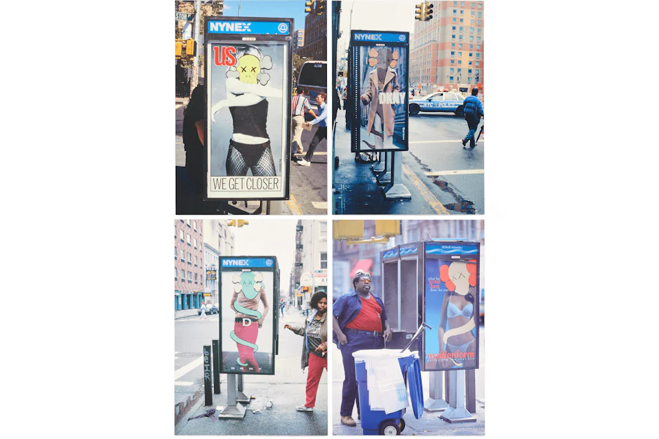 KAWS Phone Shelters Postcard (Set of 4) Multi