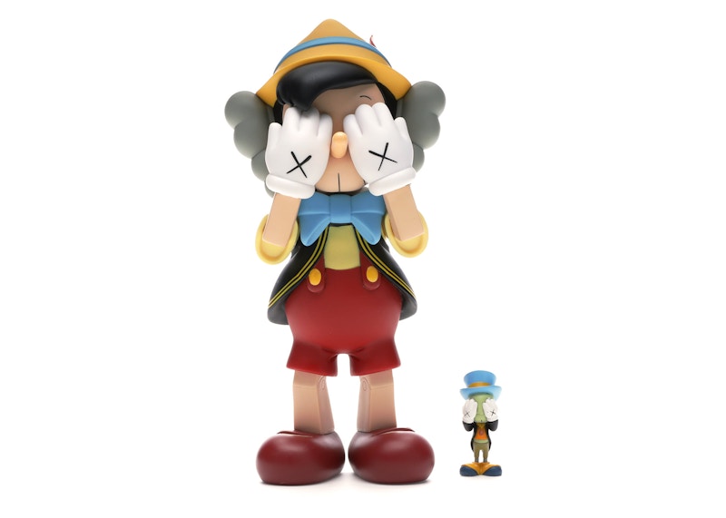 KAWS Pinocchio & Jiminy Cricket Vinyl Figure Multi