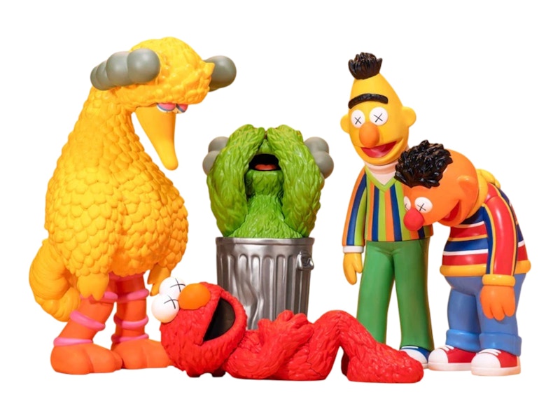 その他 KAWS KAWS & Sesame Street Vinyl Figures Set of 5 - JP