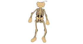 KAWS Skeleton Board Cutout Ornament Bone