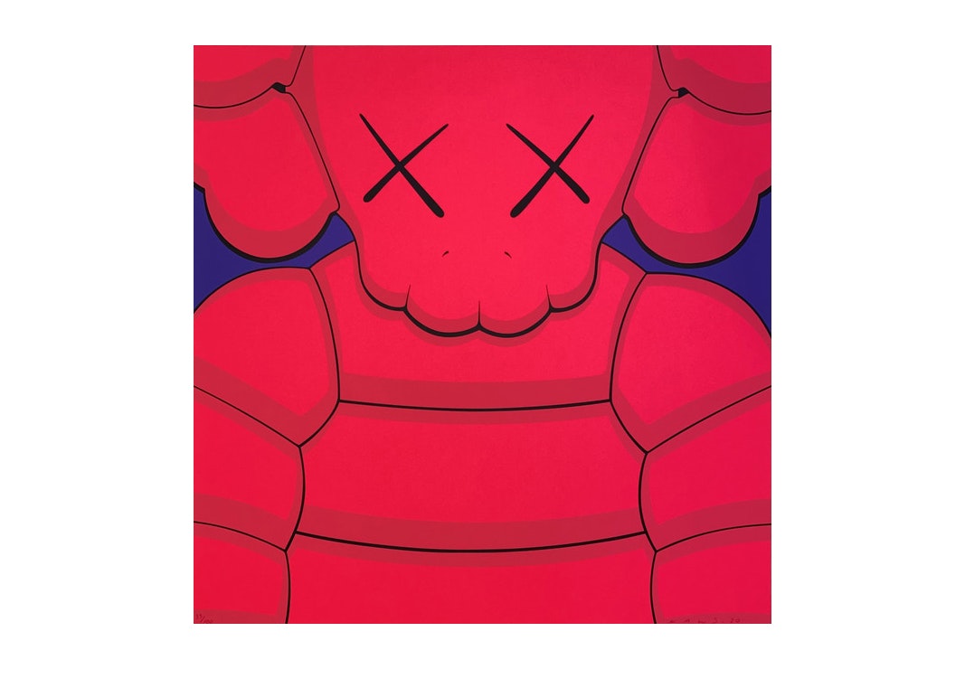 KAWS What Party Print #3 Pink (Signed, Edition of 100) -