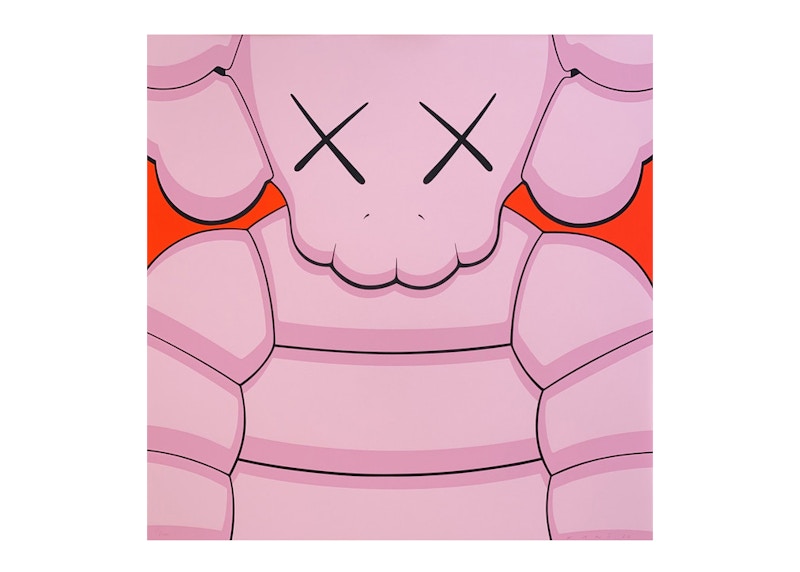 KAWS What Party Print #5 Light Pink (Signed, Edition of 100) - US