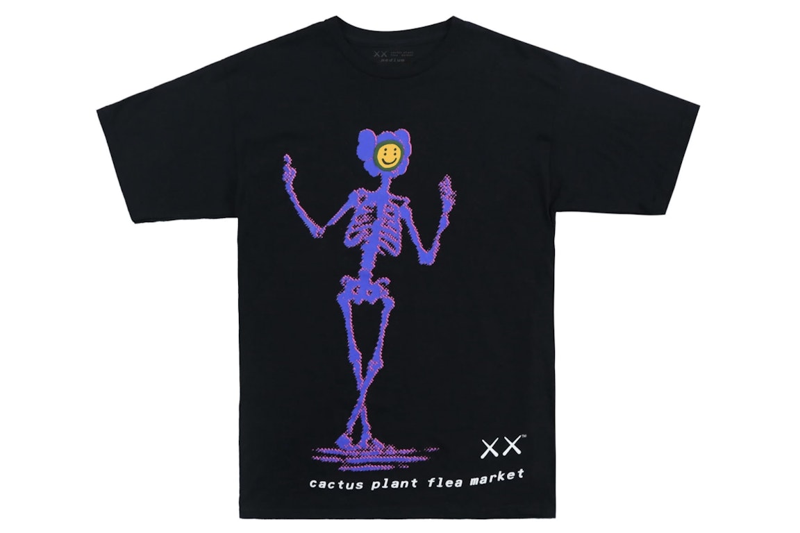 Pre-owned Kaws X Cactus Plant Flea Market T-shirt Black