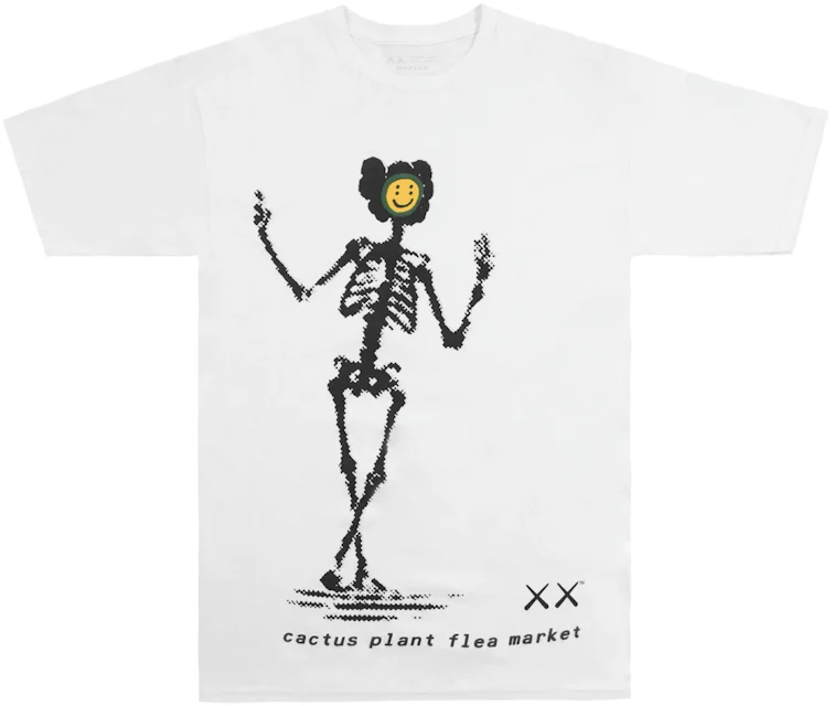 KAWS x Cactus Plant Flea Market T-shirt White Men's - FW21 - US