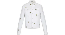KAWS x Dior Bee Denim Trucker Jacket White