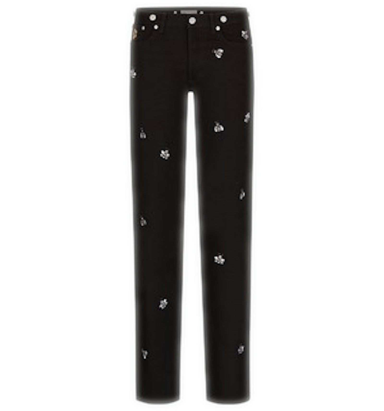 KAWS x Dior Bee Embroidery Jeans Black