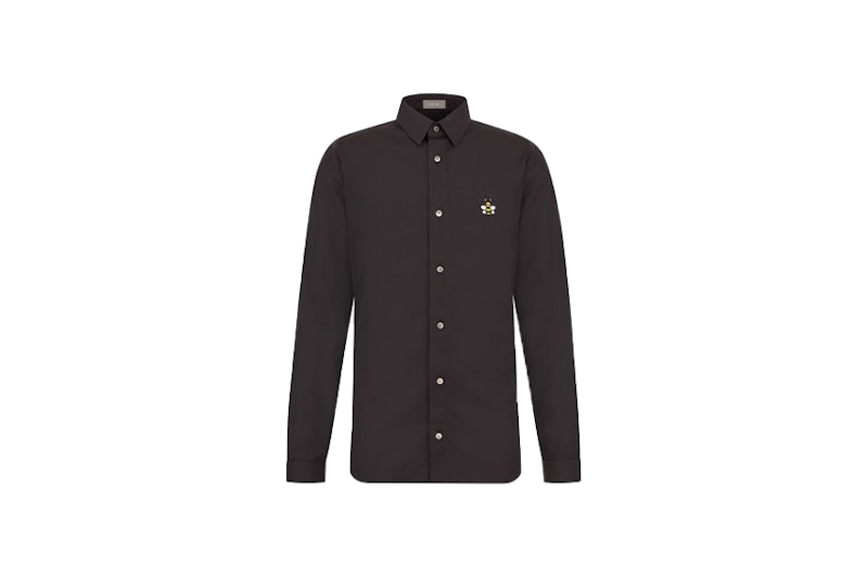 black dior button up shirt