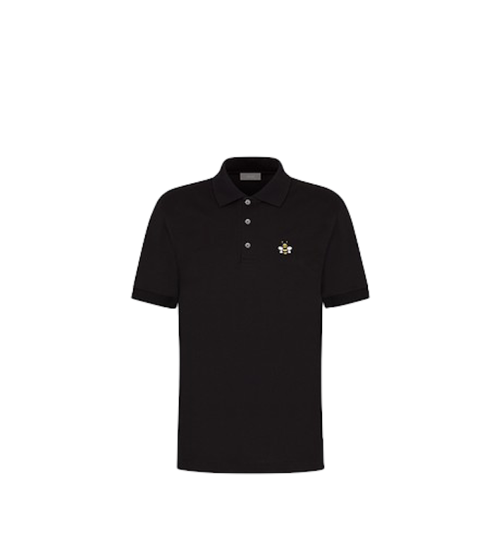 Pre-owned Kaws X Dior Bee Polo Shirt Black