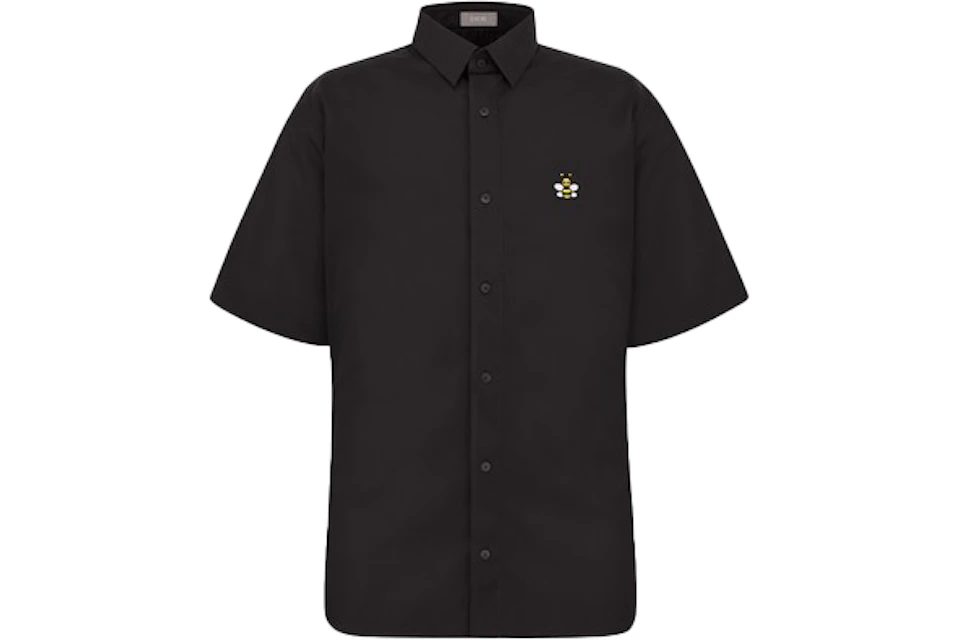 KAWS x Dior Bee Short Sleeve Shirt Black