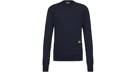 KAWS x Dior Bee Wool Sweater Navy