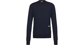 KAWS x Dior Bee Wool Sweater Navy