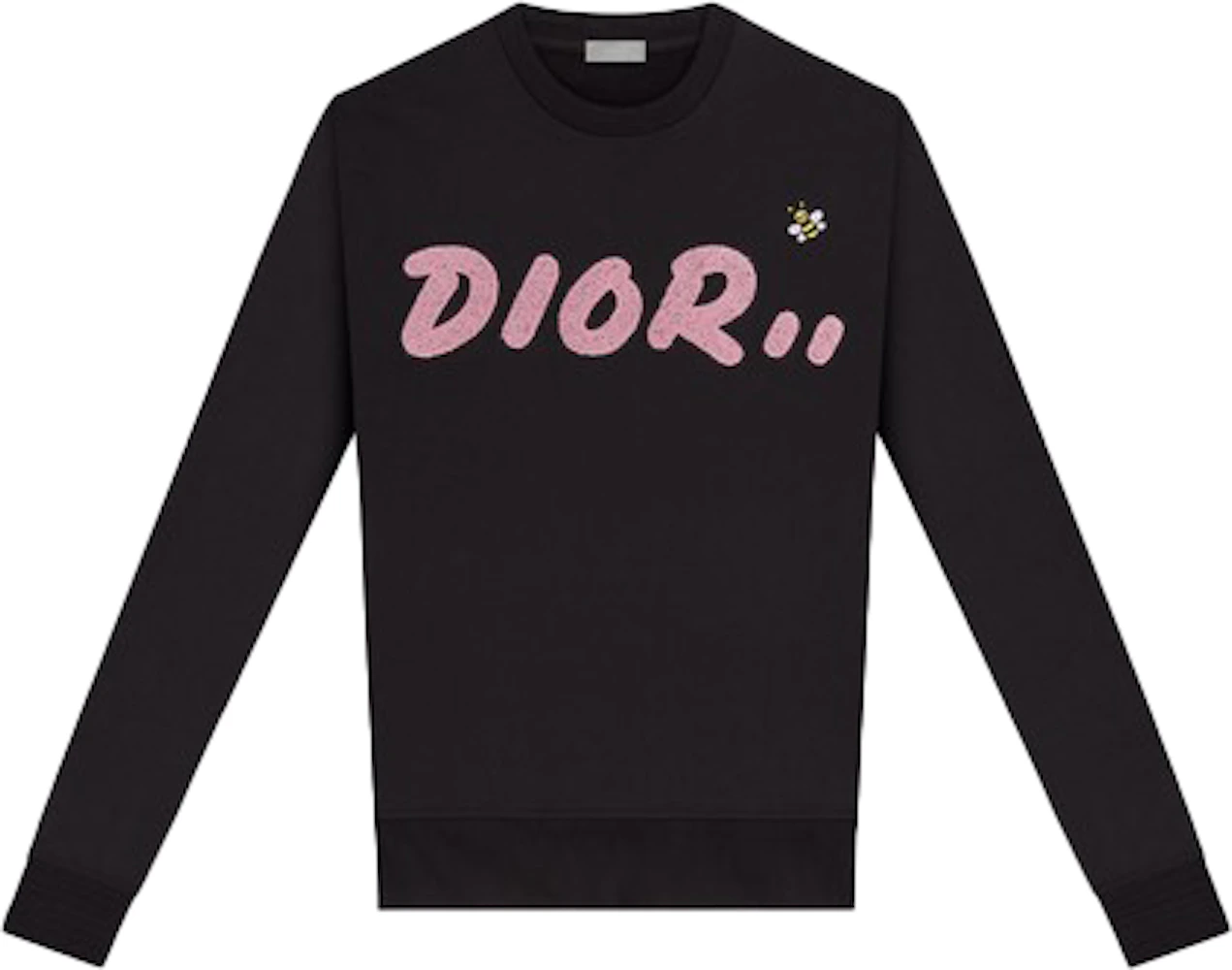 KAWS x Dior Crewneck Sweatshirt Black Men's - SS19 - US