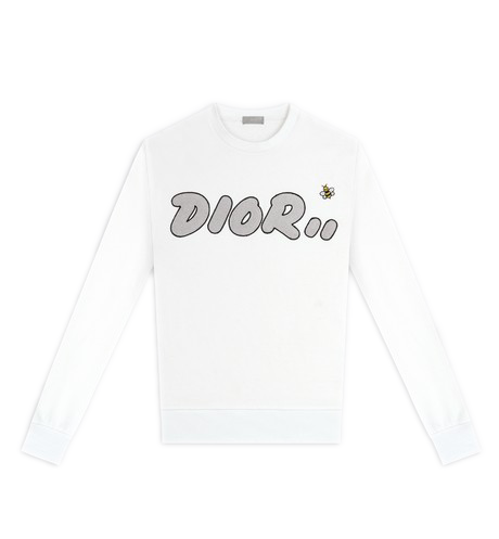 KAWS x Dior Crewneck Sweatshirt White  SS19 Mens  US