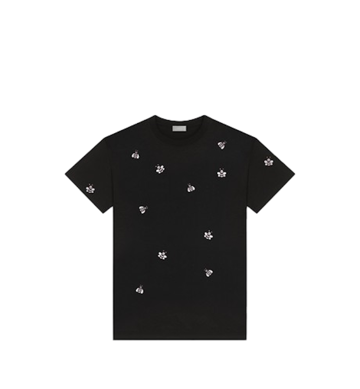 Pre-owned Kaws X Dior Embroidered Bee T-shirt Black