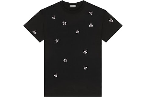 KAWS x Dior Embroidered Bee T-Shirt Black Men's - SS19 - US KAWS x Dior Embroidered Bee T-Shirt Black Men's - SS19 - US