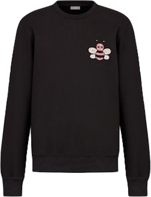 KAWS x Dior Jeweled Bee Crewneck Sweatshirt Black - SS19 Men's - US