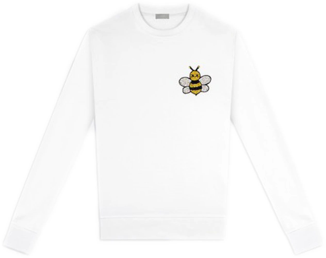 KAWS x Dior Jeweled Bee Crewneck Sweatshirt White Men's - SS19 - US
