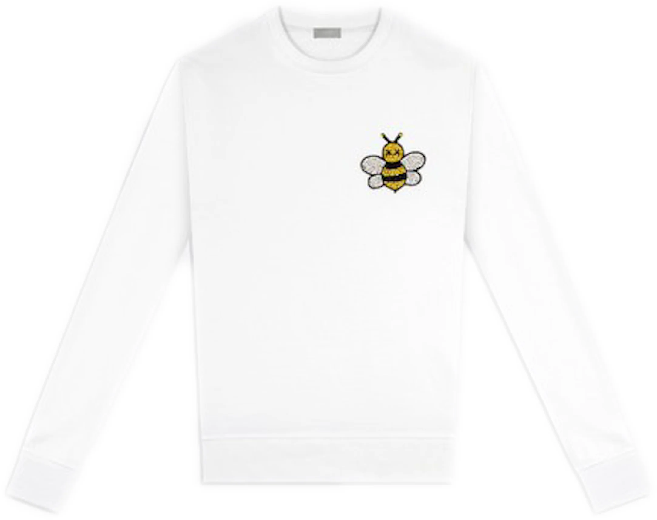 KAWS x Dior Jeweled Bee Crewneck Sweatshirt White