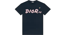 KAWS x Dior Logo T-Shirt Navy