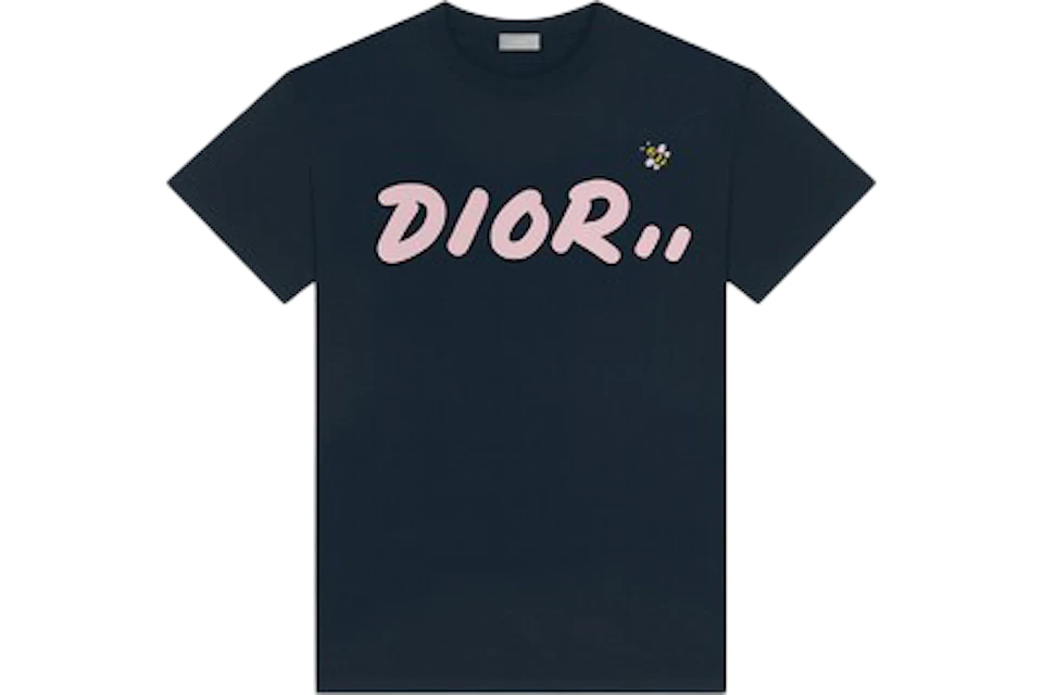 KAWS x Dior Logo T-Shirt Navy