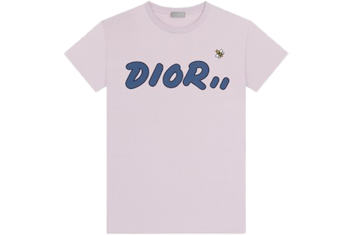 KAWS x Dior Logo T-Shirt Pink Herren - SS19 - DE
