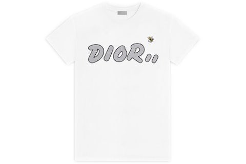 KAWS x Dior Logo T-Shirt White Men's - SS19 - US KAWS x Dior Logo T-Shirt White Men's - SS19 - US