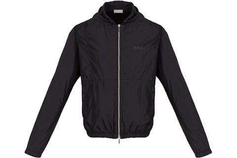 KAWS x Dior Nylon Zip Up Hooded Jacket Black Men's - SS19 - US KAWS x Dior Nylon Zip Up Hooded Jacket Black Men's - SS19 - US