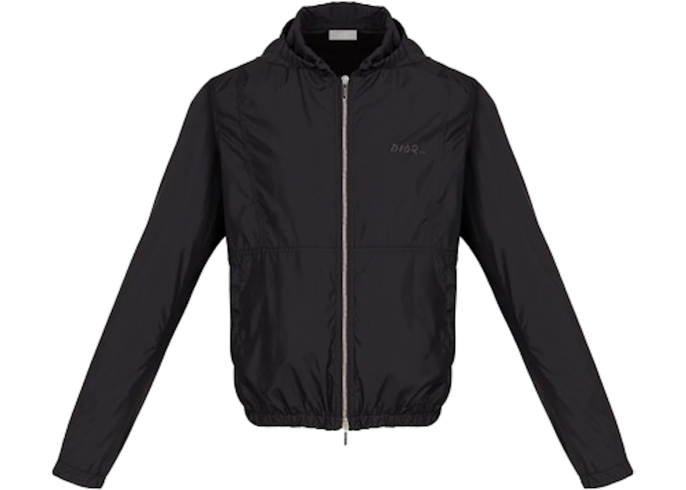 KAWS x Dior Nylon Zip Up Hooded Jacket Black
