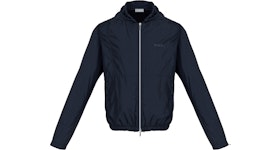 KAWS x Dior Nylon Zip Up Hooded Jacket Navy