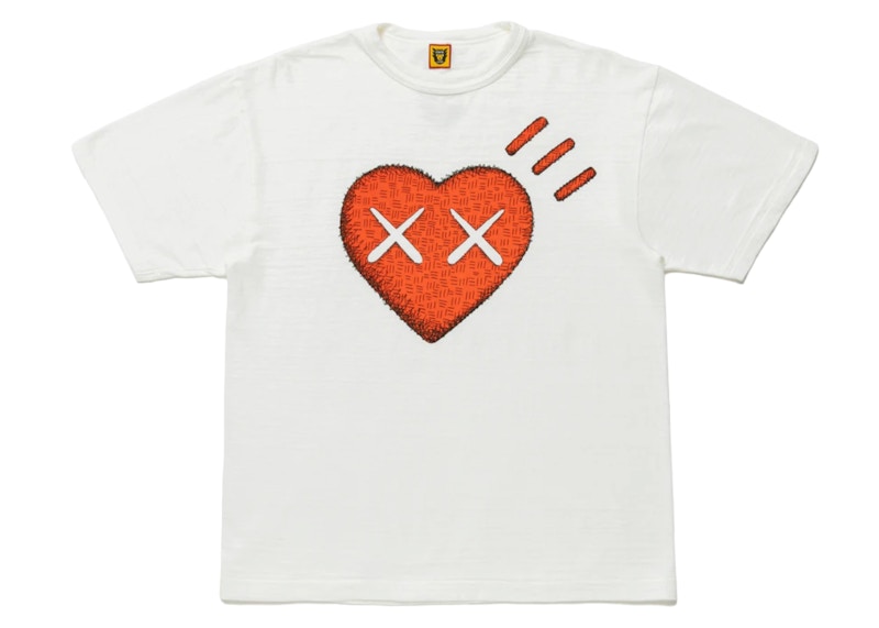 ベストHUMAN MADE × KAWS ハート Tee XL Tシャツ/カットソー(半袖/袖なし)