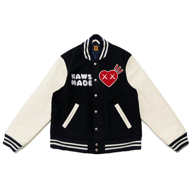 KAWS x Human Made Varsity Jacket Navy