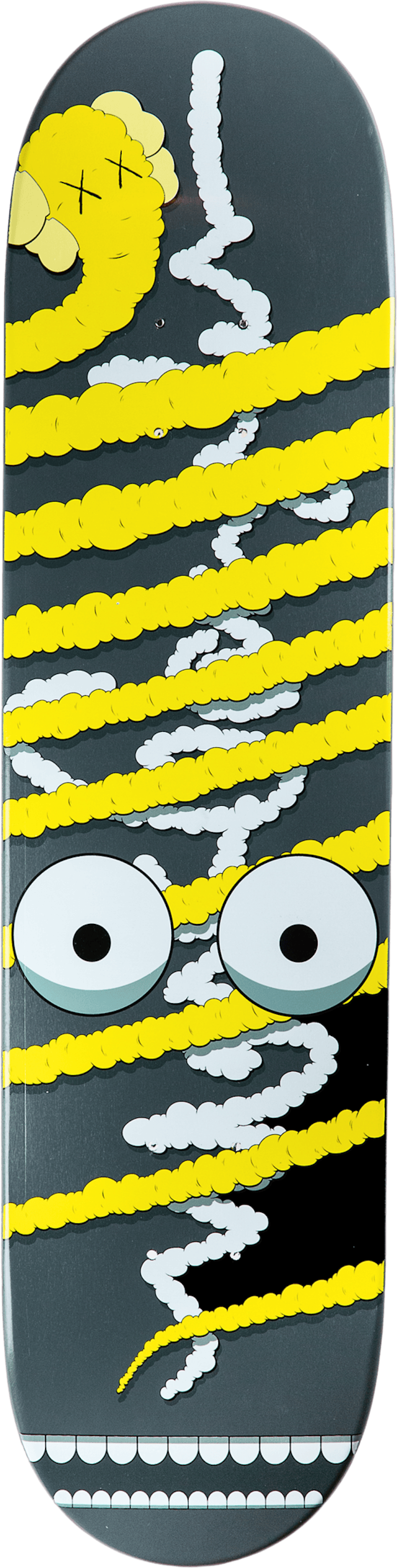 KAWS x Krooked Yellow Bendy Skateboard Deck Multi - JP
