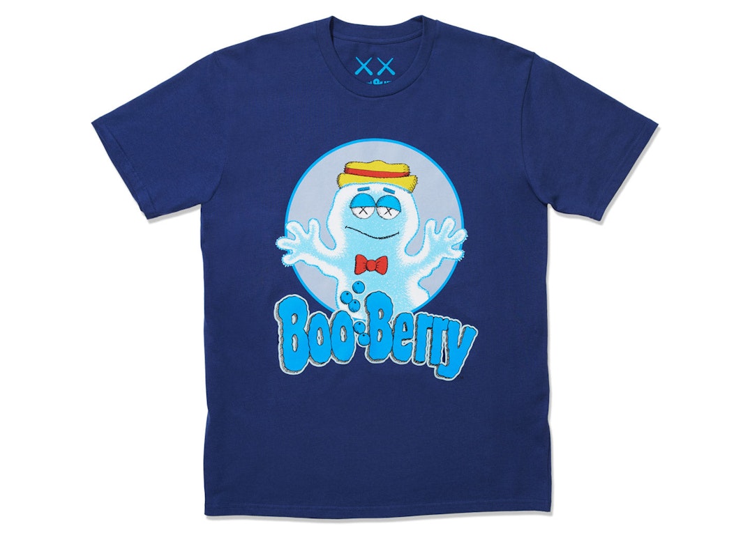 Pre-owned Kaws X Monsters Boo Berry T-shirt Blue