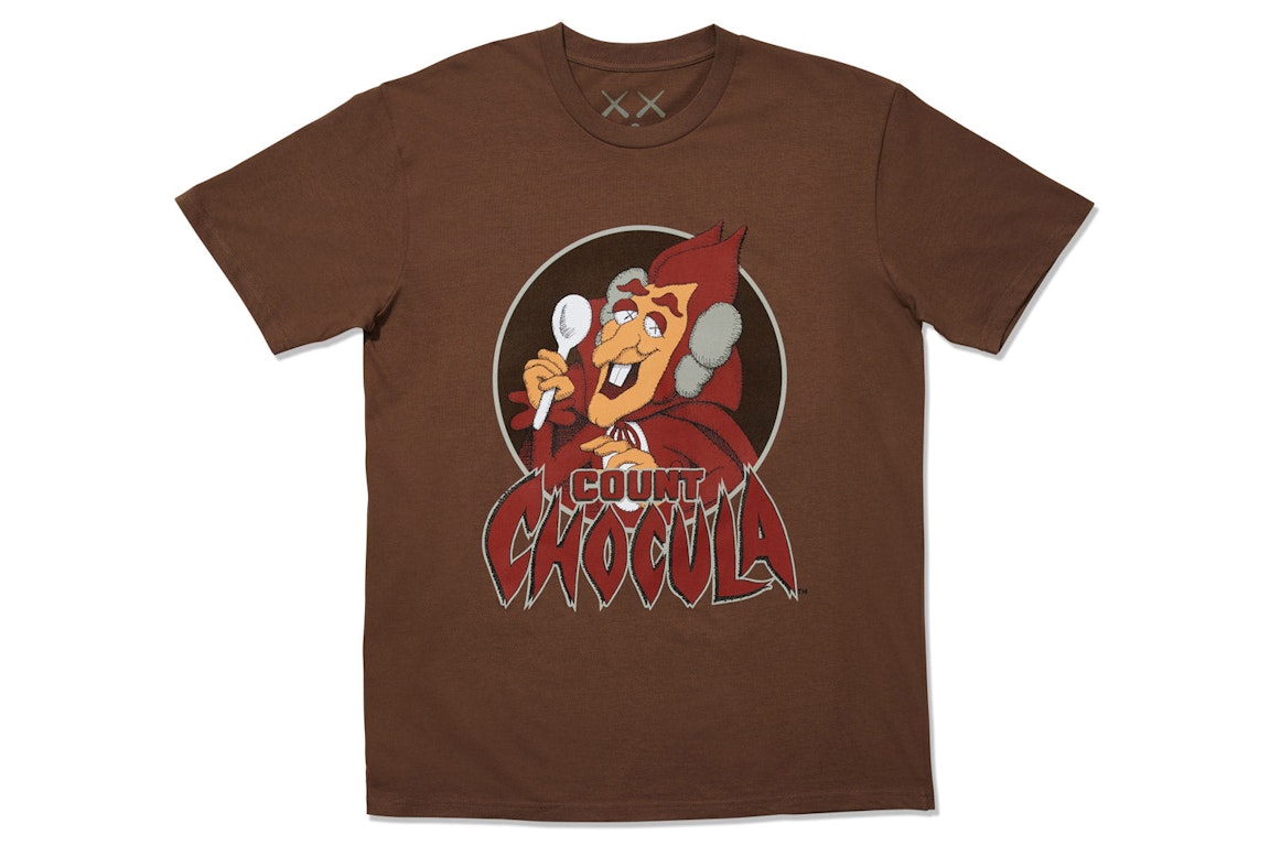 Pre-owned Kaws X Monsters Count Chocula T-shirt Brown